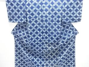 アンティーク　有松鳴海本絞り七宝模様着物